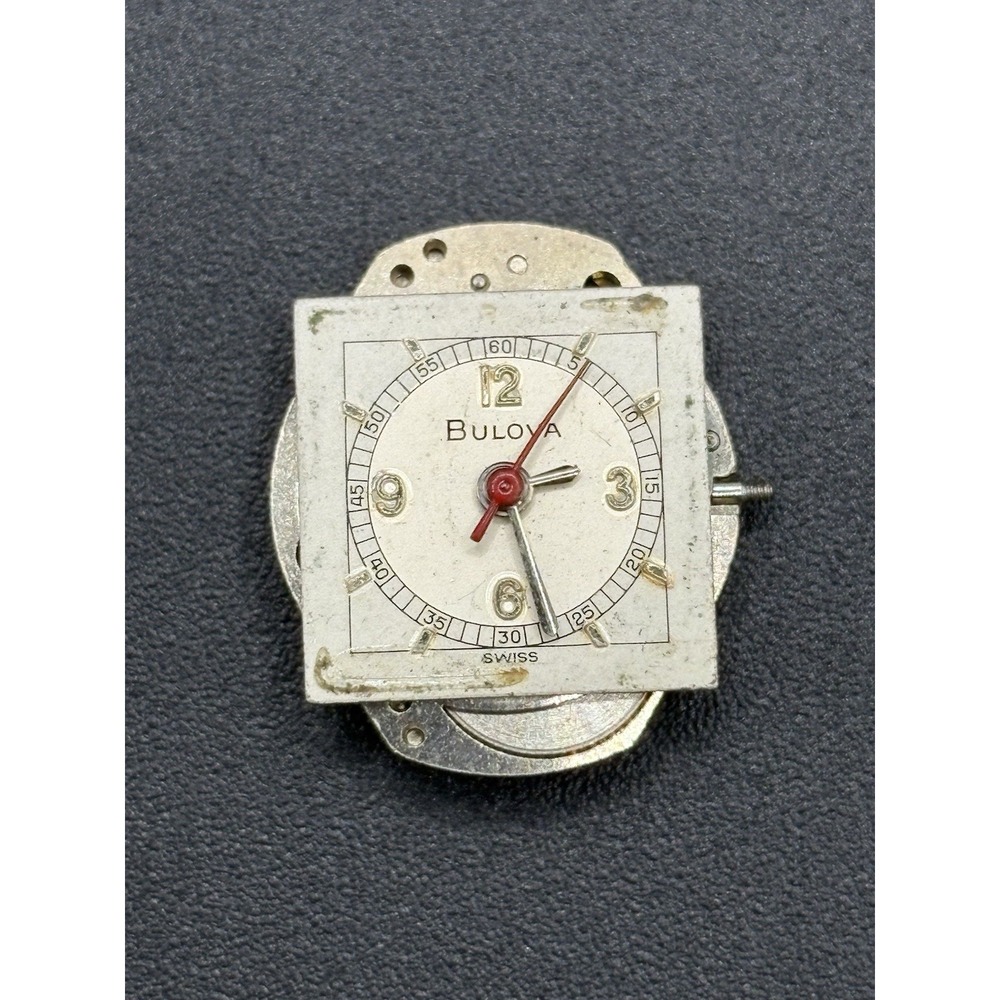 Bulova Ladies Watch Movement 6CFC Free Balance As-Is D15